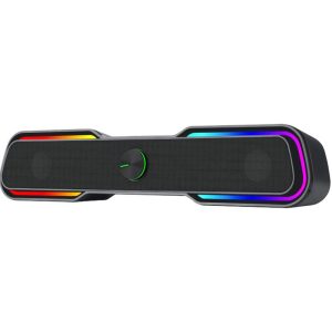 T-Dagger T-TGS600 2 x 3W | 3.5mm | RGB Soundbar – Black