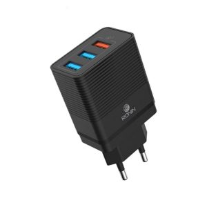 RONIN R-915 Triple Port QC 3.0 Rapid Charger 5.4A