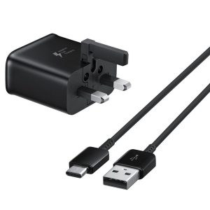 Samsung Galaxy 2A Mains Fast Charger + 1.2M USB-C Cable – Black