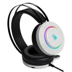 BLOODY G521 VIRTUAL 7.1 SURROUND SOUND GAMING HEADSET WHITE
