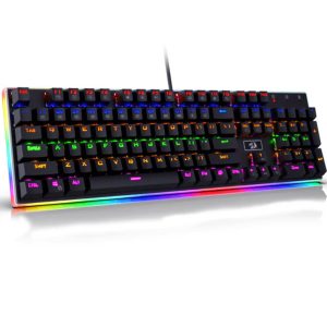 K577R KALI Mechanical Gaming Keyboard, Rainbow Backlit, Wired Competitive Ergonomic Keyboard