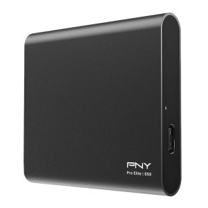PNY Pro Elite USB 3.1 Gen 2 Type-C Portable SSD 500GB | PSD0CS2060-500-RB