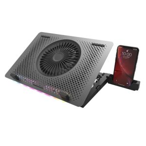 DarkFlash G200 plus LightStrip Laptop Cooler – Cooling Pad, Phone Holder – Black