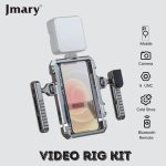 JMARY Aluminum Alloy Smartphone Video Stabilizer Frame Cage Kit | Wireless Remote | Professional